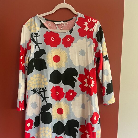 NWT Marimekko arreta kukkatori jersey dress - Picture 5 of 6